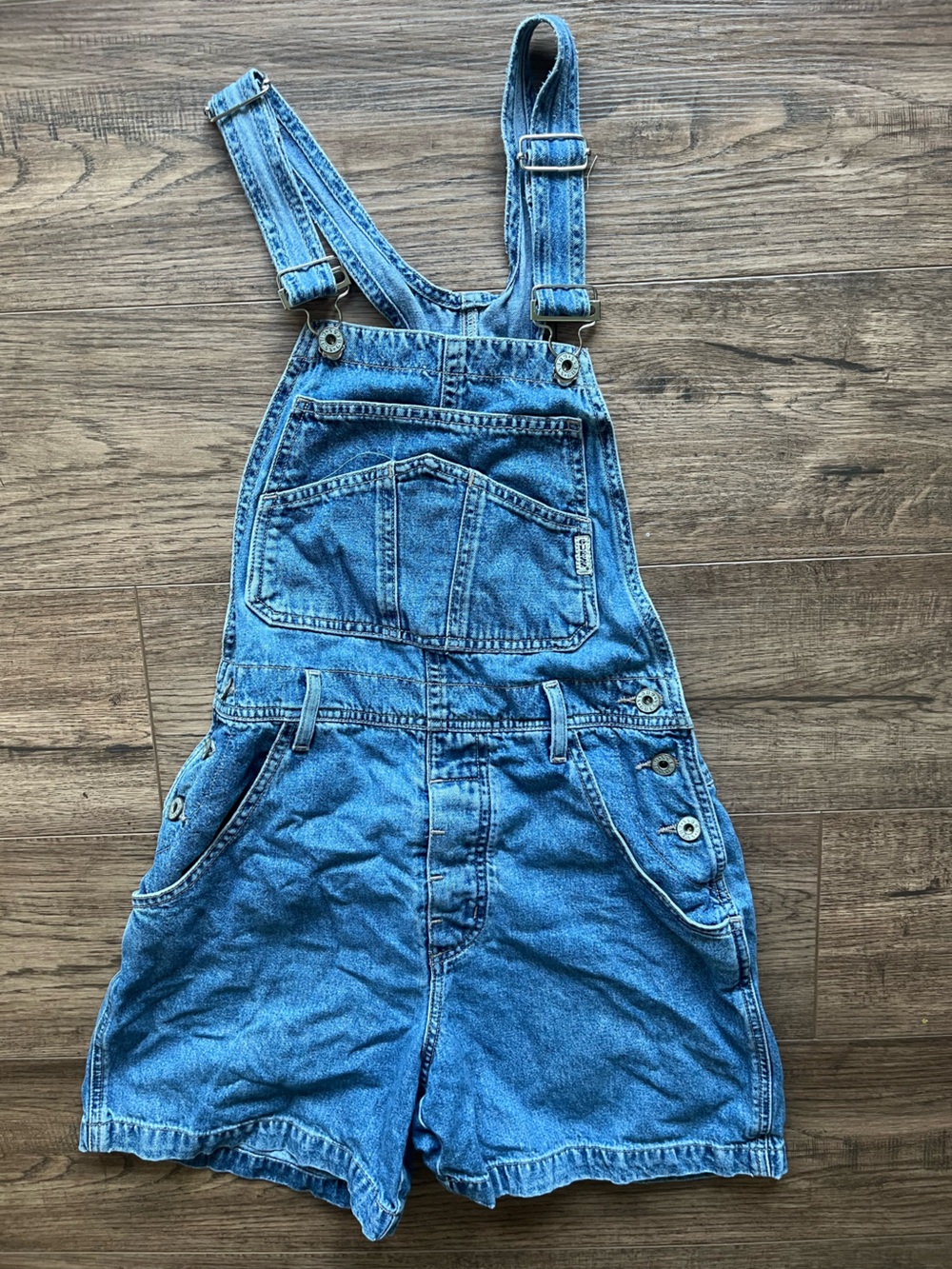 Vintage 90s Guess Denim Jean Short Overalls